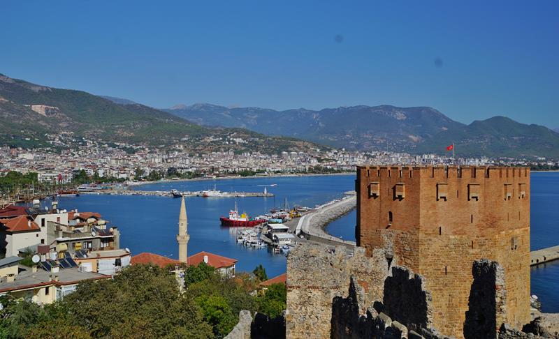 Ræde tårn Alanya havn Tyrkia