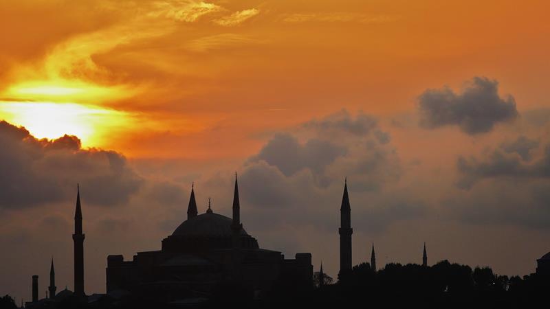 olnedgang sunset Kadiköy Asiasiden Istanbul Tyrkia