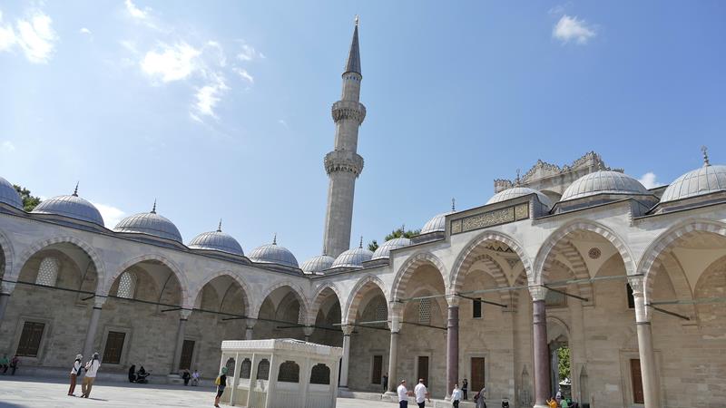 Suleymani moskeen Istanbul Tyrkia 