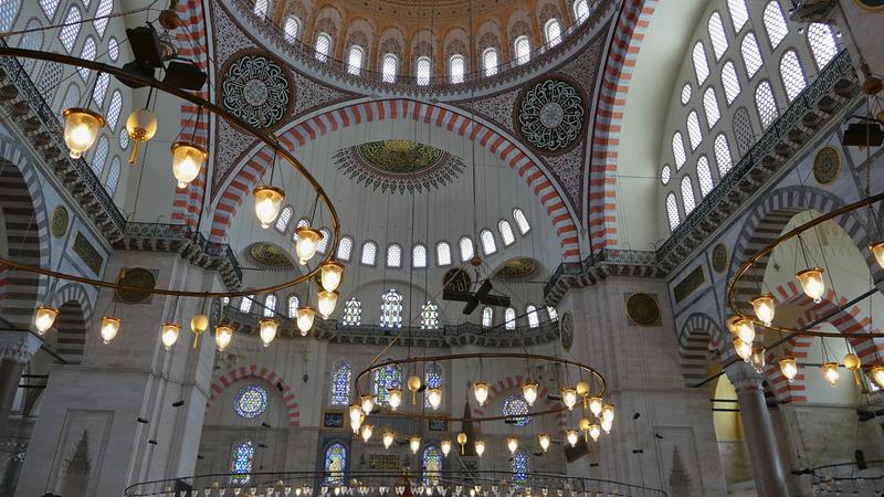 Suleymani moskeen Istanbul Tyrkia 
