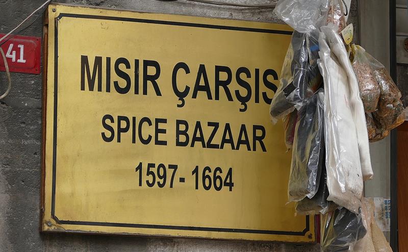 Krydderbazaren Misir Carsisi Istanbul Tyrkia